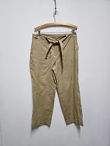 Allison Taylor Sz 10, 100% Linen Beige Pants - Picture 1 of 6