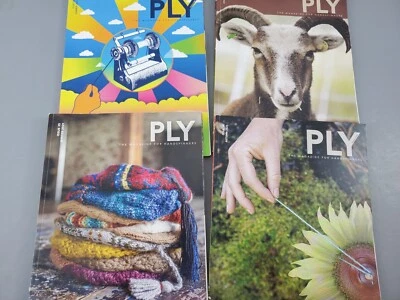 Ply Magazine for Handspinners 2021 4 Issues Full Year Spinning Yarn Weaving - Image 1 of 4