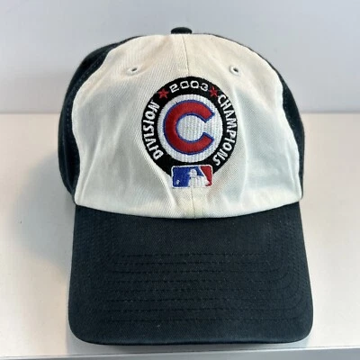 Vintage 2003 Chicago Cubs Division Champions Adjustable Hat Twins Enterprise - Image 1 of 4