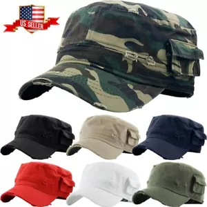 Militär Mütze Army Cadet Patrol Castro Cap Herren Damen Golf Fahren Sommer Castro - Bild 1 von 43