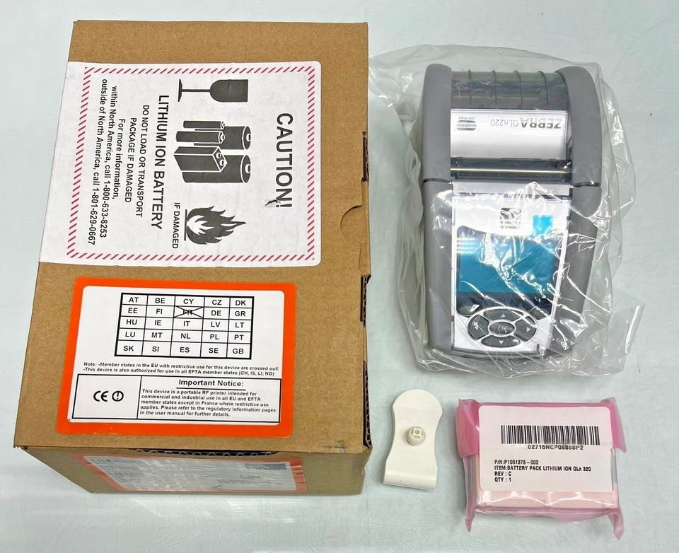 Zebra QLn220 Label Printer Mobile Healthcare Bluetooth WiFi QH2-AUNAEM00-00, NEW - Image 1 of 4