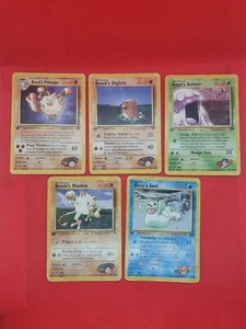 Gym Heroes and Gym Challenge 1st Edition Pokemon Card Lot of 5 Cards WOTC - Picture 1 of 4