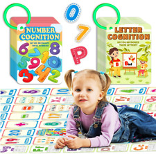 2 Pack Preschool Toddler Flash Cards, Numbers Letters Kids Flash Cards, Educati