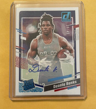 2023 Panini Donruss Deonte Banks Canvas Portrait Rated Rookie Auto #18/49 Giants