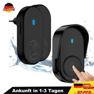 Wireless doorbell 320m front door bell IP55 waterproof outdoor - Picture 1 of 9