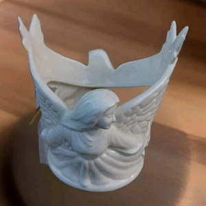 Glanzware Engel Kerzenhalter Blumentopf - Bild 1 von 5