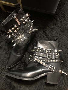 black boots with spikes