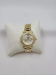 Orologio Judith Ripka Set Lunetta Colore Oro Inox Topazio Bianco Summit - Foto 1 di 5