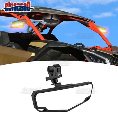 Adjustable UTV Center Rear View Mirror For 2017-2025 Can Am Maverick X3 Max RR - Image 1 of 4
