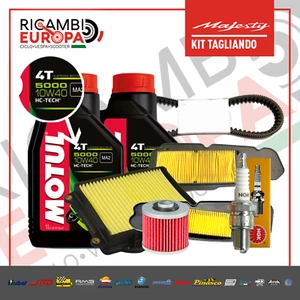 KIT TAGLIANDO YAMAHA MAJESTY 400 OLIO FILTRI CANDELA CINGHIA 2004 - Imagen 1 de 1