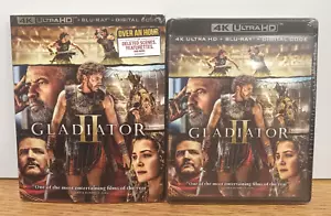 NEW / SEALED - Gladiator II (4K Ultra HD + Blu-ray + Digital Code) w/ Slipcover - Picture 1 of 6