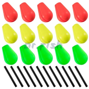 30pz Galleggiante Schiuma a Strappo Pesca a Mosca Indicatori Colpo Accessorio Rosso Giallo - Foto 1 di 9