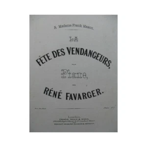 FAVARGER René La Fête des Vendangeurs Piano - Bild 1 von 4