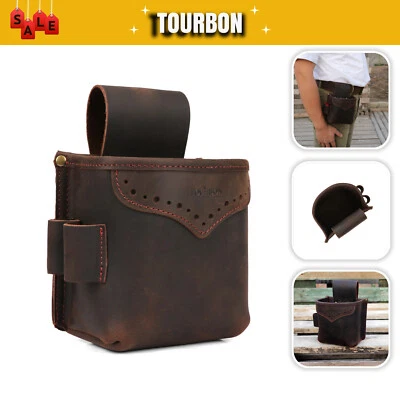 TOURBON Leder Schießspiel Skeet Trap Shells Gürteltasche Munition Holster Tasche