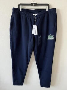 Pantalones de chándal Lacoste Relaxed Fit algodón nuevos con etiquetas azul marino talla XXL - Imagen 1 de 2