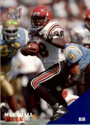 Tarjetas de fútbol americano de The Star Marshall Faulk tarjeta de fútbol excelente estado Foto 1 de 2