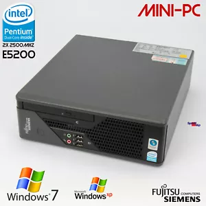 Compact Sff PC Computer Fujitsu Esprimo C5730 D2804 Rs-232 Windows 7 10 DVD-RW - Picture 1 of 9