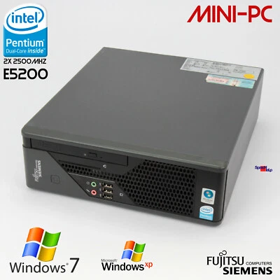 Compact Sff PC Computer Fujitsu Esprimo C5730 D2804 Rs-232 Windows 7 10 DVD-RW - Image 1 of 4