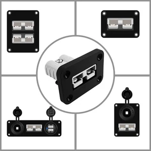 Enchufe de alimentación panel de montaje empotrado 600V 50A kit de conector SB50 para enchufe Anderson - Imagen 1 de 14