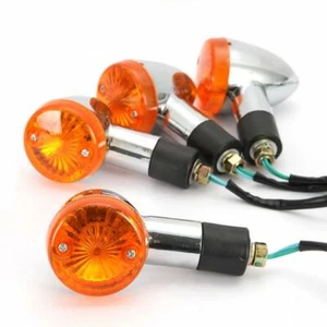 4x Amber Turn Signals Blinkers For Suzuki Intruder Volusia VS VL 800 1400 1500 - Picture 1 of 12