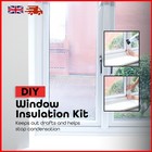 WINDOW INSULATION KIT DOUBLE GLAZING FILM COLD DRAUGHT EXCLUDER SHRINK FIT 