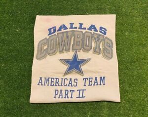 Vintage 1990s Mens Dallas Cowboys America's Team t-shirt large white NFL