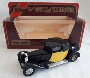 MATCHBOX YESTERYEAR Y-24 1928 BUGATTI T44 CAR DIECAST BOXED SCALE 1:38 - Picture 1 of 3