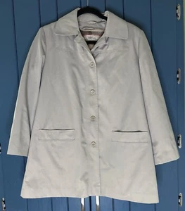 Abrigo Chaqueta Mujer Vintage Beige Claro Línea A Talla 12P Columpio Cottage Core Spring - Imagen 1 de 14