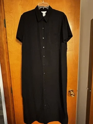 Черное миди-платье Jones of New York Sport с завышенной талией размер 16 - Изображение 1 из 3