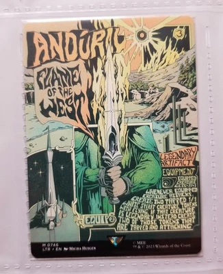 Anduril Flame of the West MTG Lord of the Rings Non-Foil Rare Collectors Booster - Image 1 of 2