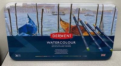 Derwent Watercolor Pencils Water Color Pencil 36 Color Set 32885, Factory Sealed - Image 1 of 3