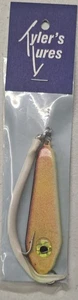 Calvin Tyler 4 Unzen gelber Jig mit weißem Schlauch und 4/0 Haken - Bild 1 von 1