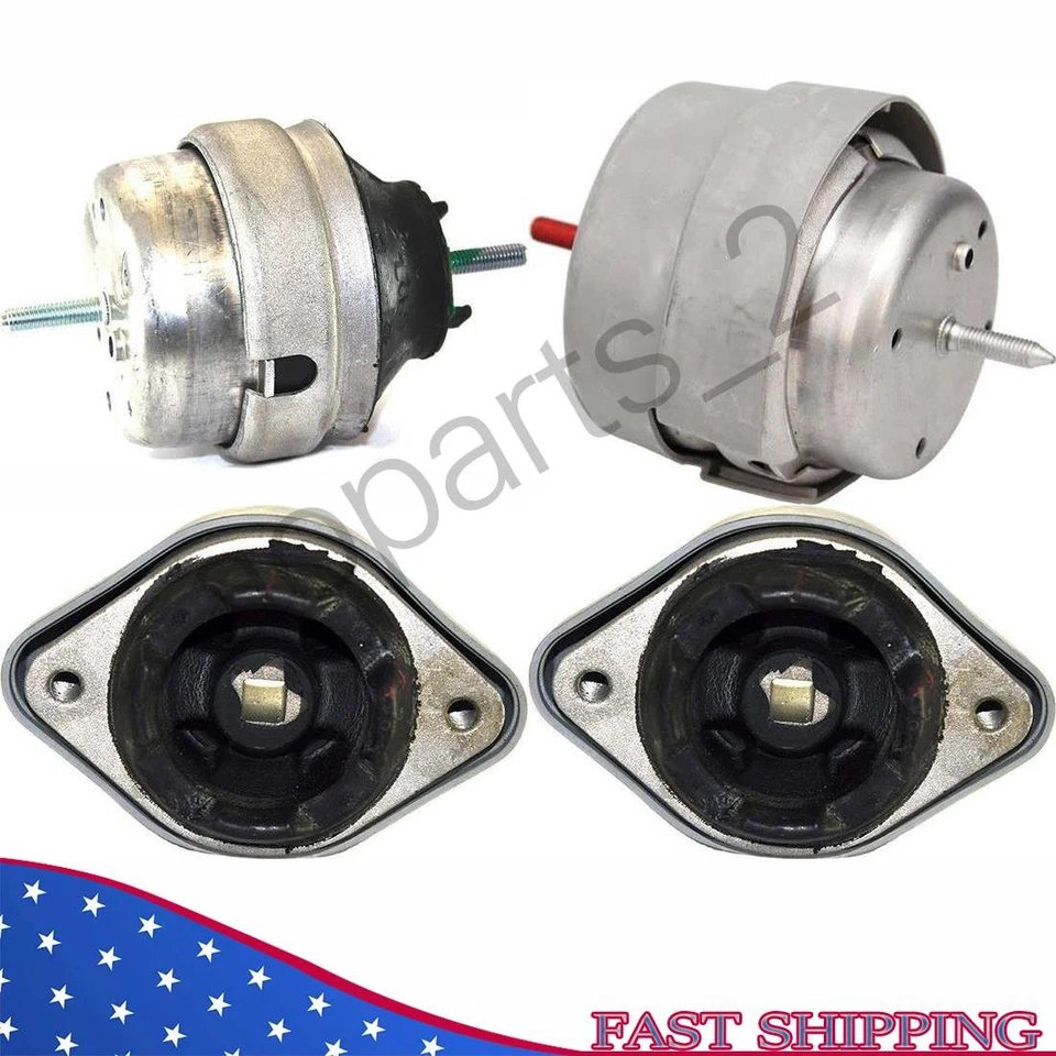 Крепление двигателя и трансмиссии 4 шт. 2003-2005 для Audi A4 A4 quattro 1,8 л для автомобиля. - Изображение 1 из 4