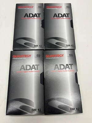 LOT OF 4 - Quantegy DM 42 - 42 Min ADAT Master Digital Cassette BLANK VHS - Image 1 of 4
