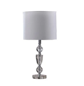 ORE HBL2476 in Cale Cut-Crystal Modern Table Lamp, 23.5", Silver Chrome - Picture 1 of 4