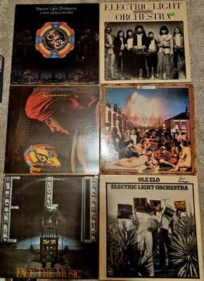 6 LP lot ELO Electric Light Orchestra Vinyl Out Of The Blue Discovery Ole Face  - Image 1 of 4