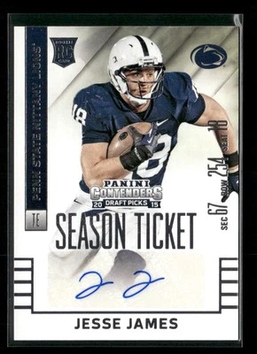 2015 Panini Contenders Draft Picks #197 Jesse James Auto RC - Image 1 of 2