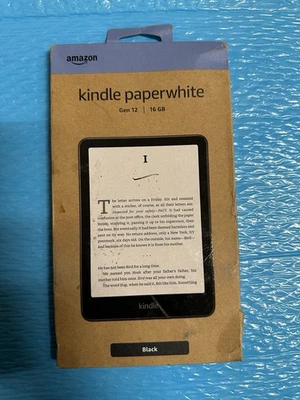 Wi-Fi Only Amazon Kindle Paperwhite 12th Gen 16GB Black/Free Shipping. - Image 1 of 4