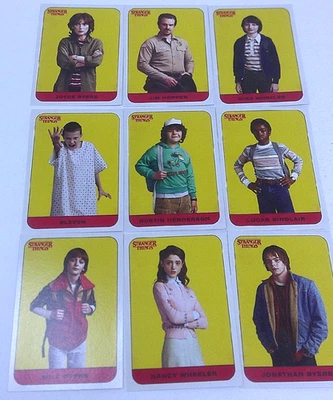 2018 Stranger Things Season 1 Complete Character Sticker 20 Card Set Topps - Image 1 of 4