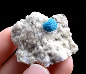 18g Natural CAVANSITE & ZEOLITE Crystal Symbiotic Mineral Specimen - Picture 1 of 6