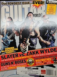 Guitar World Magazine Sep 2006 Zakk Wylde v Slayer, G-n-R, Lacuna Coil, POSTER - Picture 1 of 19