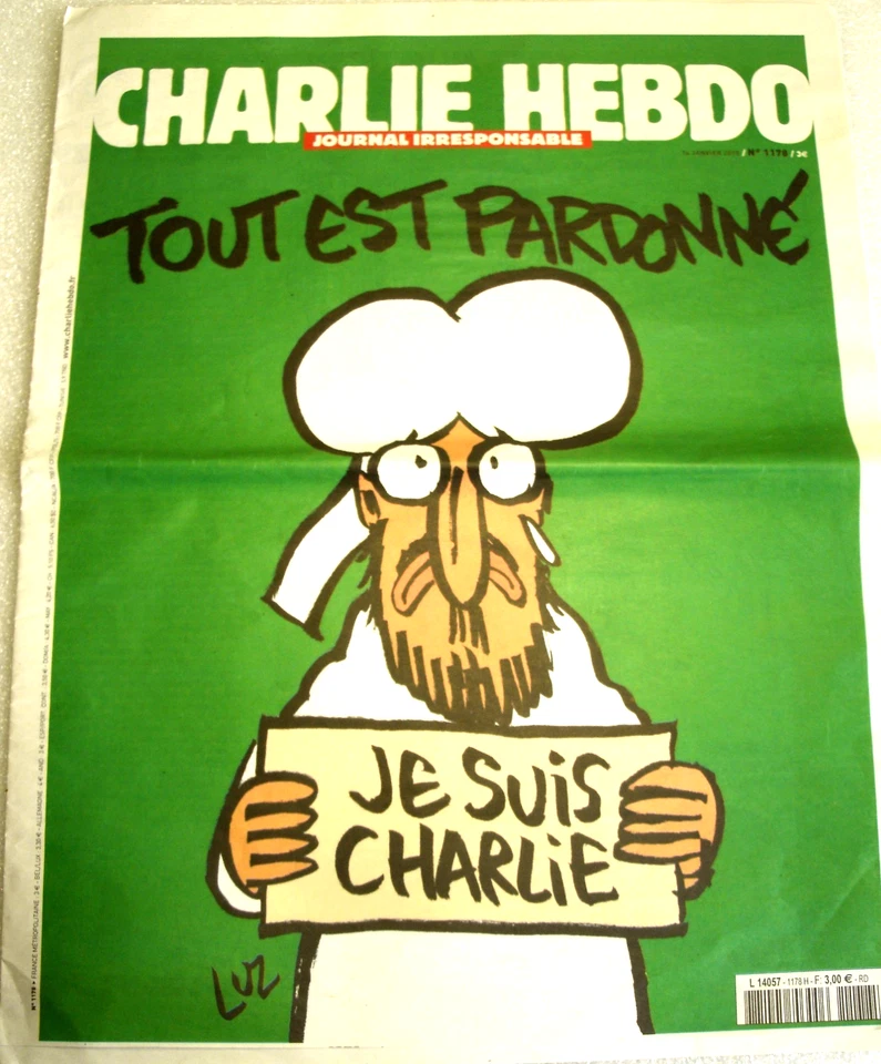 Charlie Hebdo N°1178 - Tout est Pardonné - Je Suis Charlie - 14 Janvier 2015 - Photo 1/2