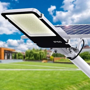 8000W Super Bright Solar Street Light Dusk to Dawn Parking Lot Yard Garden Lamp - Picture 1 of 13