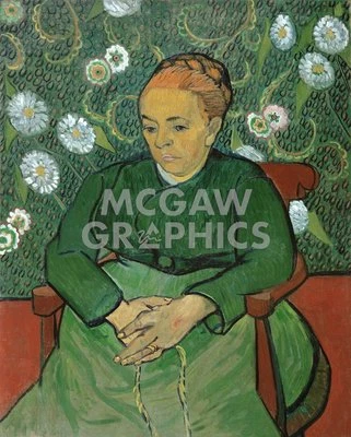 Póster impreso arte de pared La Berceuse 1888, Van Gogh 14" x 11" 1767 Foto 1 de 2