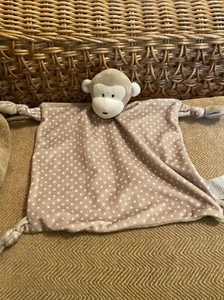 POUNDLAND BROWN SPOTTY MONKEY GET COMFY COMFORTER BLANKIE BLANKET SOFT TOY (a10) - Picture 1 of 4