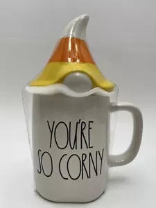 Rae Dunn "You're So Corny" Halloween Zuckermais Wichtel Becher mit Deckel - Bild 1 von 7