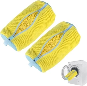 Paquete de 2 bolsas de zapatos de lavandería bolsa de lavadora de zapatos duradera bolsa de lavandería para lavar... - Imagen 1 de 5