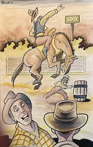 BRONCO BUSTER  ** MIKE BENNETT'S  ORIGINAL  ART   (2024) 10/21/2024 - Picture 1 of 1