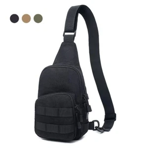 1000D Tactical Shoulder Bag Military Men's Chest Bag Outdoor Pack for Hunting - Picture 1 of 26