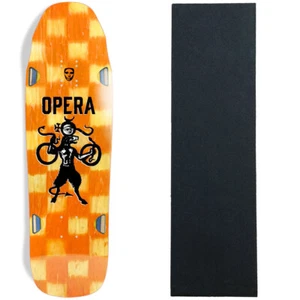 Opera Skateboard Deck Checker Beast 9.5" x 32" with Grip - Picture 1 of 4